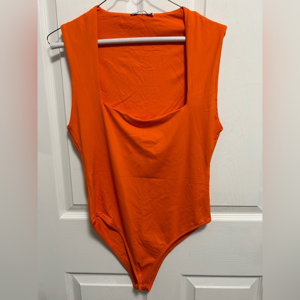 Zara Bold Orange Top body